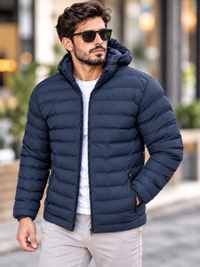 VEMRIS Men Striped Puffer Jacket