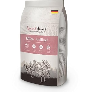 venandi animal - premium cat food - kitten - poultry with lots of fresh meat dry food grain-free pack of 1 1 x 15 kg