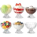Vency Glass Ice Cream Bowl, Set of 6, 120ml