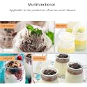 Vency Glass Jars for Yogurt, Set of 12 Clear Pudding Jar with Lid - Glass Jars for Yogurt, Milk, Parfait, Spices and More - Perfect Glass Jar Gift for Family and Friends (150ml, Set of 12)