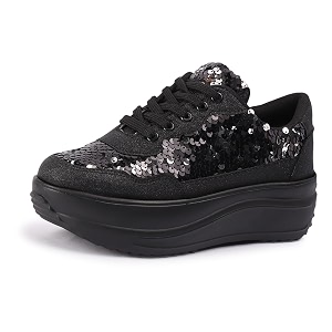 Vendoz Women Casual High Heel Sneakers I