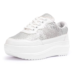 Vendoz Women Casual High Heel Sneakers I