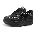Vendoz Women Casual High Heel Sneakers I