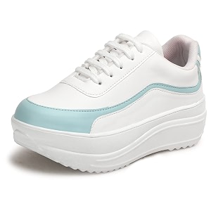 Vendoz Women White Casual Stylish Sneakers