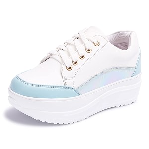 Vendoz Women White Multi Sneakers