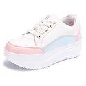 Vendoz Women White Multi Sneakers