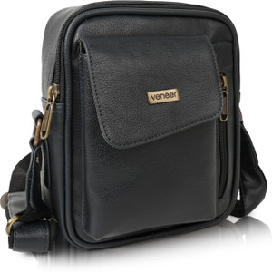 veneer blue sling bag claasic unique design travel shoulder crossbody side sling bag for unisex