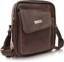 Veneer Brown Sling Bag Claasic Unique Design Travel Shoulder Crossbody Side Sling bag For Unisex