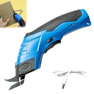 electric cloth cutting scissors 10000 rpm speed with 2 blades  2000 mah battery cordless fabric cutter machine for craft and tailoring kaichi scissors for leather rechargeable battery