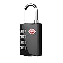 Set Of 1-309-Metal Tsa Approved Combination Lock For Luggage Bag International Number Password Travel Locks(Black)