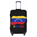 Venezuela Map Flag Luggage Cover Men Women Washable Elastic Anti-Scratch Suitcase Protector Covers For Luggage Travel Fits 18-32 Inch Case Small