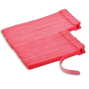 160pcs reusable cable ties cable strap adjustable cable ties reusable thin wire cord organization ties with hook and loop loop long cable straps ties for home office red