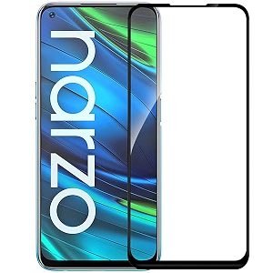 veni son39s 11d full glue edge to edge tempered glass screen protector guard compatible with realme narzo 20 pro pack of 1