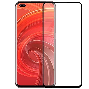 veni son39s 11d full glue edge to edge tempered glass screen protector guard compatible with realme x50 5g pack of 1