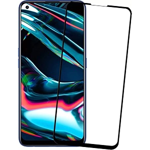 veni son39s 11d full glue edge to edge tempered glass screen protector guard compatible with realme q2 pack of 1