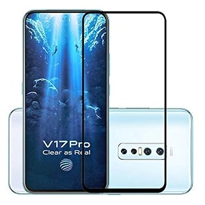 veni son39s 11d full glue edge to edge tempered glass screen protector guard compatible with v17 pro bk