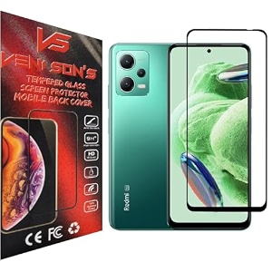 veni son39s new d hd tempered glass screen protector with full coverage hd lucidity compatible for redmi note 12 4g black