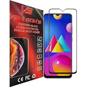 veni son39s new d hd tempered glass screen protector with full coverage hd lucidity compatible for samsung galaxy f23 black