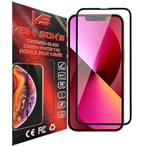 veni son39s new d hd tempered glass screen protector with full coverage hd lucidity compatible for iphone 1313 pro black