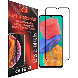 veni son39s new d hd tempered glass screen protector with full coverage hd lucidity compatible for samsung galaxy m34 black