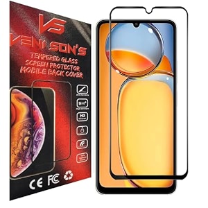 veni son39s new d hd tempered glass screen protector with full coverage hd lucidity compatible for redmi mi 13c black