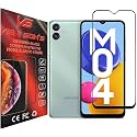 VENI SON'S New D+/ HD+ Tempered Glass Screen Protector With Full Coverage HD lucidity Compatible For Samsung Galaxy F04 (Black)