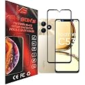 VENI SON'S New D+/ HD+ Tempered Glass Screen Protector With Full Coverage HD lucidity Compatible For Realme C53 (Black)
