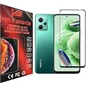 VENI SON'S New D+/ HD+ Tempered Glass Screen Protector With Full Coverage HD lucidity Compatible For Redmi Note 12 4G (Black)
