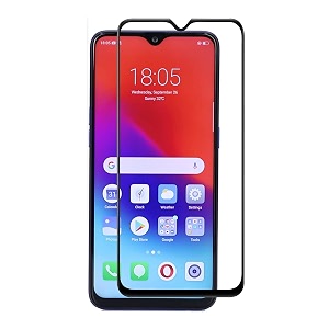 veni son39s tempered glass screen protector compatible for realme 2 pro u1 with edge to edge coverage and easy installation kit pack of 1 black