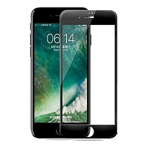 veni son39s tempered glass screen protector compatible for iphone 7 plus 7s plus with edge to edge coverage and easy installation kit pack of 1 black