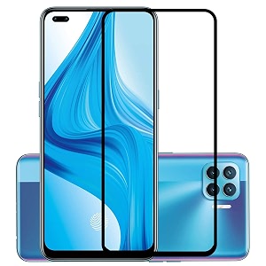 veni son39s tempered glass screen protector compatible for oppo f17 pro with edge to edge coverage and easy installation kit pack of 1 black