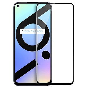veni son39s tempered glass screen protector compatible for realme 6 6i with edge to edge coverage and easy installation kit pack of 1 black