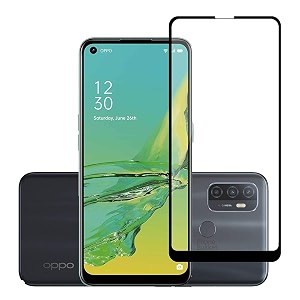 veni son39s tempered glass screen protector compatible for oppo a33 a53 2020 a92s with edge to edge coverage and easy installation kit pack of 1 black