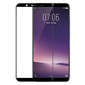 veni son39s tempered glass screen protector compatible for vivo v7 with edge to edge coverage and easy installation kit pack of 1 black