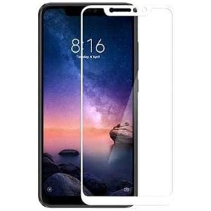 veni son39s tempered glass screen protector compatible for redmi note 6 pro with edge to edge coverage and easy installation kit pack of 1 white