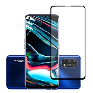 veni son39s tempered glass screen protector compatible for realme 7 pro with edge to edge coverage and easy installation kit pack of 1 black