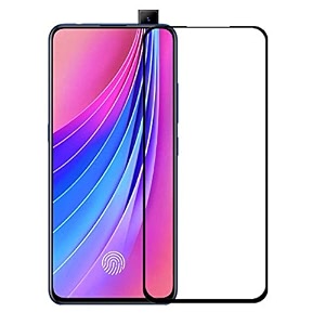 veni son39s tempered glass screen protector compatible for vivo v15 z1 pro with edge to edge coverage and easy installation kit pack of 1 black