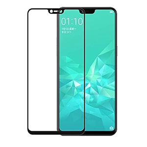 veni son39s tempered glass screen protector compatible for oppo a3s a5 a75 with edge to edge coverage and easy installation kit pack of 1 black
