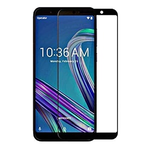 veni son39s tempered glass screen protector compatible for asus zenfone max pro m1 with edge to edge coverage and easy installation kit pack of 1 black