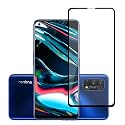 VENI SON'S Tempered Glass Screen Protector Compatible for Realme X7/ X7 Pro with Edge to Edge Coverage and Easy Installation Kit, Pack of 1, Black