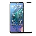 VENI SON'S Tempered Glass Screen Protector Compatible for Moto G10/ G10 Power/ G30 with Edge to Edge Coverage and Easy Installation Kit, Pack of 1, Black