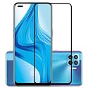 VENI SON'S Tempered Glass Screen Protector Compatible for Oppo F17 Pro with Edge to Edge Coverage and Easy Installation Kit, Pack of 1, Black