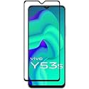 VENI SON'S Tempered Glass Screen Protector Compatible for Vivo Y31 2021/ Y53s/ Y72 5G with Edge to Edge Coverage and Easy Installation Kit, Pack of 1, Black
