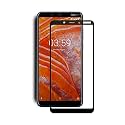VENI SON'S Tempered Glass Screen Protector Compatible for Nokia 3.1+,Plus/ X3 2018 with Edge to Edge Coverage and Easy Installation Kit, Pack of 1, Black