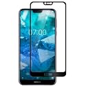 VENI SON'S Tempered Glass Screen Protector Compatible for Nokia 7.1 with Edge to Edge Coverage and Easy Installation Kit, Pack of 1, Black