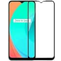 VENI SON'S Tempered Glass Screen Protector Compatible for Realme C21Y/ C25 with Edge to Edge Coverage and Easy Installation Kit, Pack of 1, Black