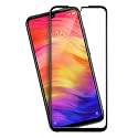 VENI SON'S Tempered Glass Screen Protector Compatible for Redmi Note 7/ 7s/ 7 Pro with Edge to Edge Coverage and Easy Installation Kit, Pack of 1, Black