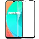 VENI SON'S Tempered Glass Screen Protector Compatible for Realme C3/ RM C11/ RLM C12 with Edge to Edge Coverage and Easy Installation Kit, Pack of 1, Black