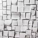 Venilia 54869 Adhesive Film Mosaic Look Grey Mosaic Tile Effect Decorative Film Furniture Film Self-Adhesive PVC Phthalate Grey 45 cm x 1.5 m Thickness 0.095 mm