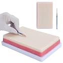 Venipuncture IV Injection Training Pad - IV Practice Pad with 4 Veins Imbedded for Nusrsing Injection Training - 3 Layers Simulation Skin Nursing Injection Practice Pad for Medical Education